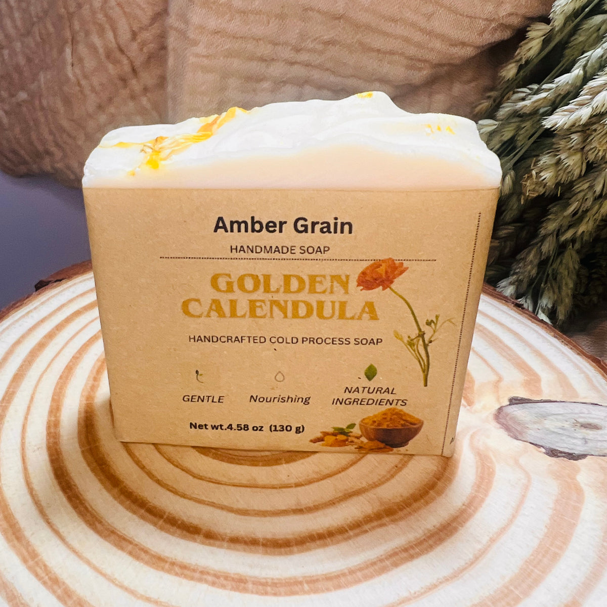 Golden Calendula- Nourishing Botanical Tallow Soap