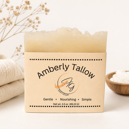 Amberly Tallow - Ultra-Gentle Handmade Soap for Sensitive & Baby Skin
