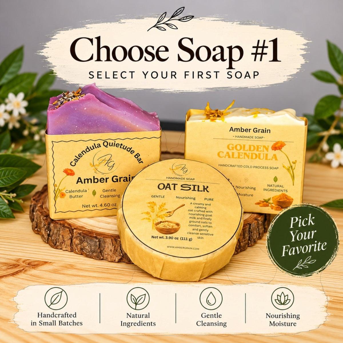 Pick Your Own Soap Trio